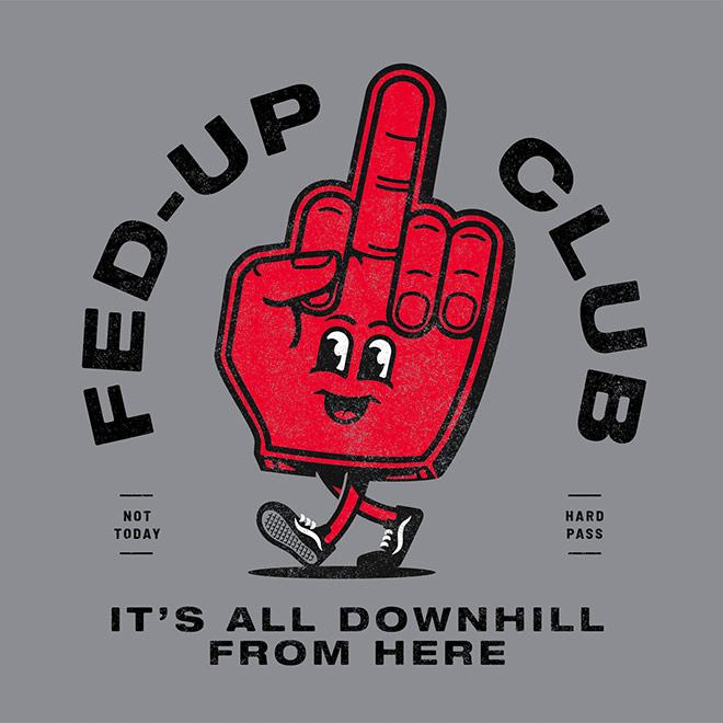 Fed-Up Club Mascot by Nader Boraie