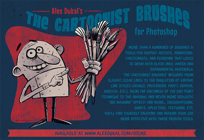 The Cartoonist Brushes