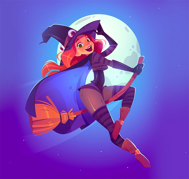 A Witch Girl by PVP Studio