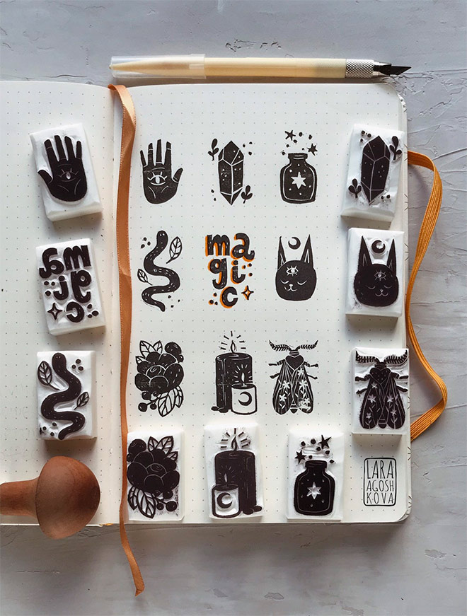 Magic Stamps Set by Lara Agoshkova