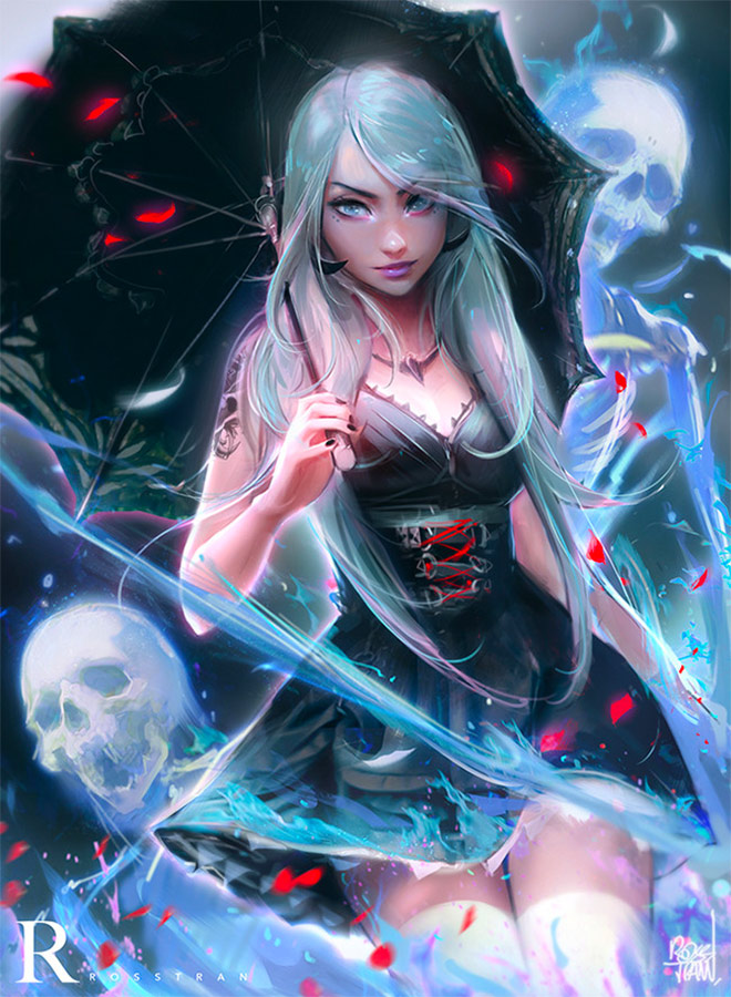 Goth Witch by Ross Tran