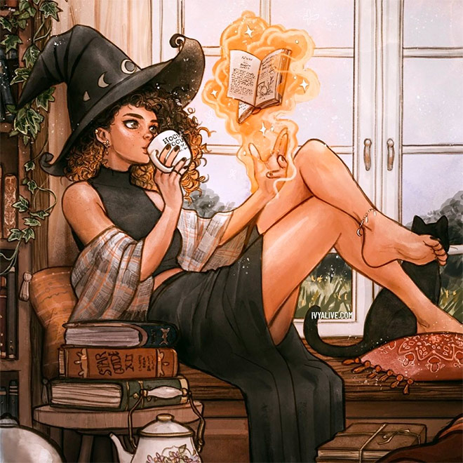 Witch Art by Ivy Dolamore