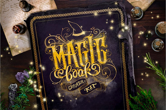 Magic Spell Book Creator Kit