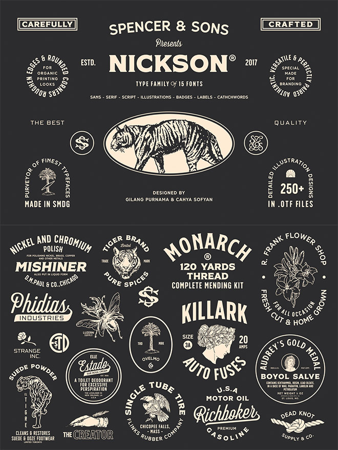 S&S Nickson Font Family