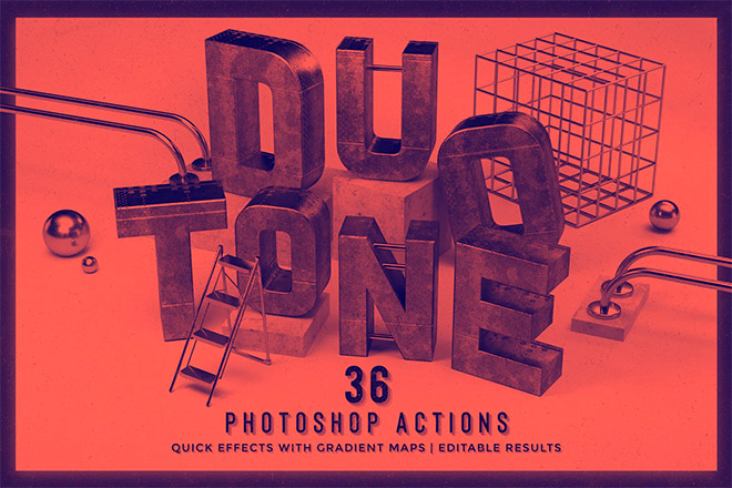 Duotone Photoshop Actions