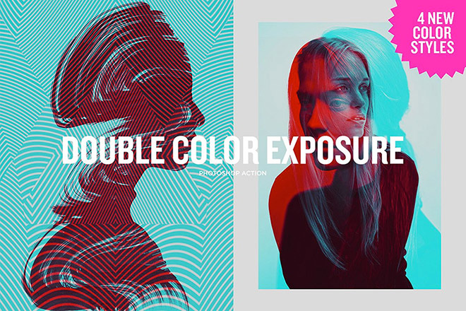 Double Color Exposure Photoshop Action