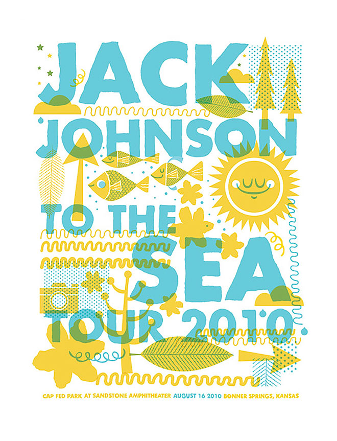 Jack Johnson Poster by Tad Carpenter