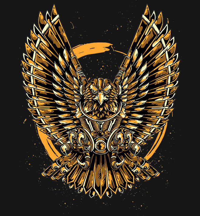 Eagle Motor T-Shirt Design by Tonrer Tonrer