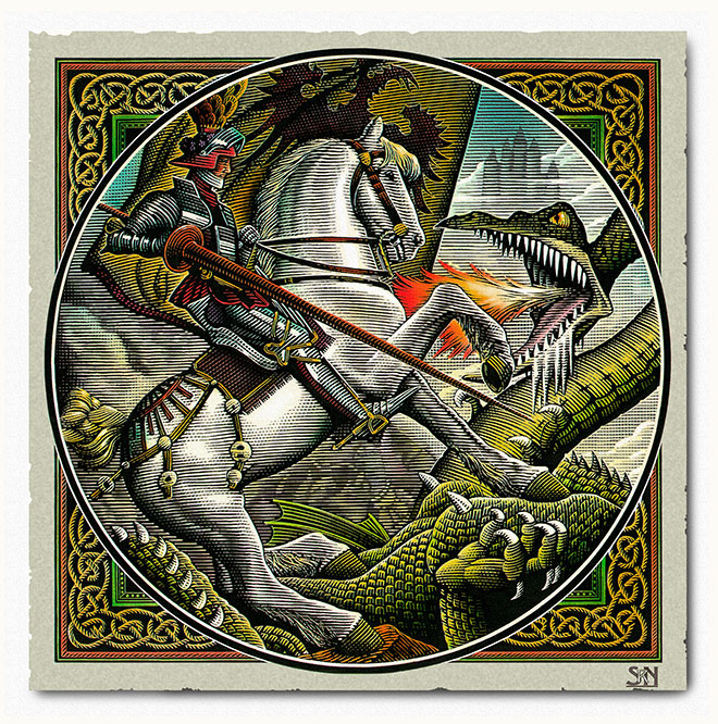 Saint George and the Dragon by Steven Noble