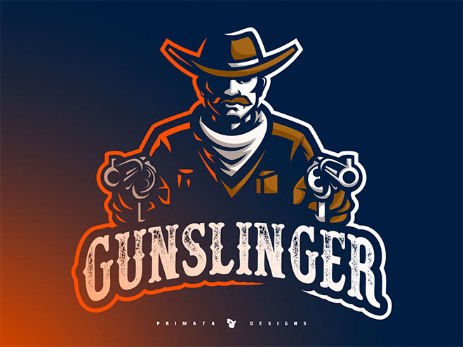 Gunslinger Sport Logo by Tiago Fank