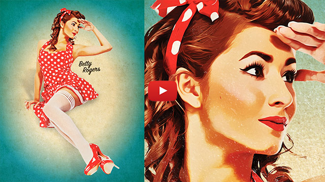 How To Create a Retro Pin-Up Poster in Photoshop