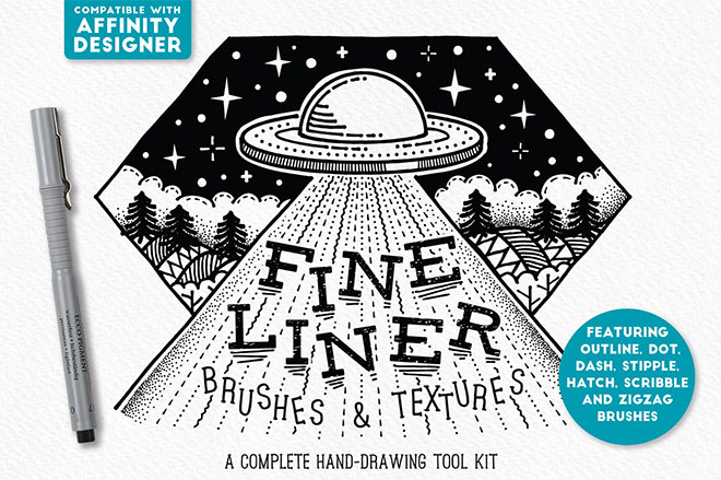 Fine Liner Affinity Brushes ($19)