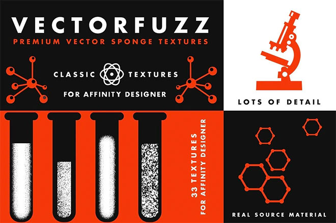 VectorFuzz Vector Texture Brushes for Affinity Designer ($19)