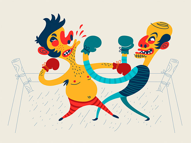 Old School Boxing by Dima Je