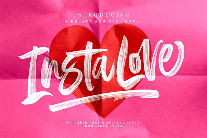 InstaLove SVG Font by Nicky Laatz