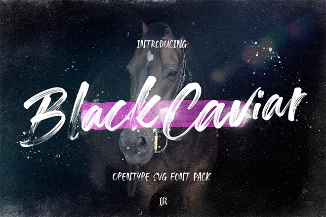 Black Caviar SVG Font by Ivan Rosenberg